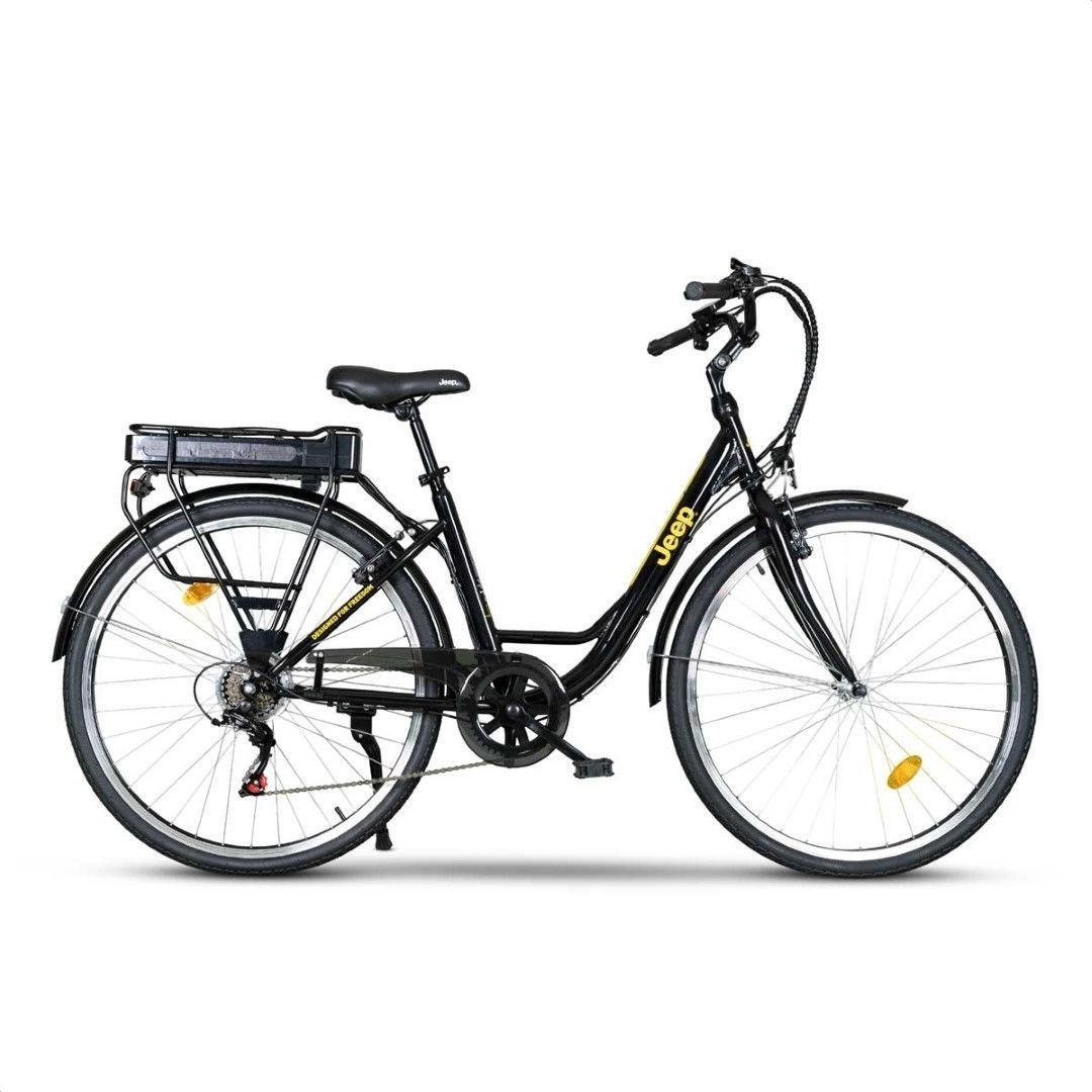 Jeep City E Bike ECR 3000 2022 Low Entry black yellow 28