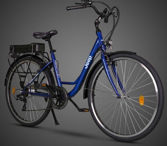 Jeep City E-Bike ECR 3005 (2022) | Tiefeinsteiger | blau/schwarz | 28" | 44 cm | 100 - 500 km 2