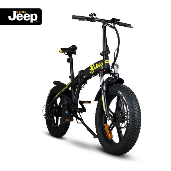Jeep Fold Fat E-bike Fr 7020 Aldi Jeep Fold FAT E-Bike FR 7020 [2022] (REFURBISHED) | schwarz/gelb | 20"