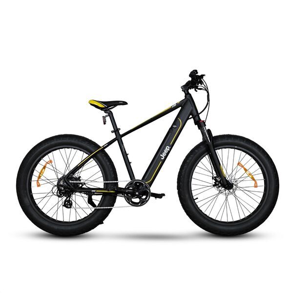 Jeep Mountain FAT E-Bike MHFR 7100 (2022) | Diamant | schwarz/gelb | 26" | 48 cm | 100 - 500 km