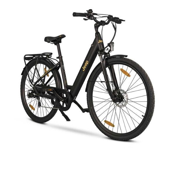 Jeep Trekking E-Bike TLR 7020 (2022) | Tiefeinsteiger | schwarz/gelb | 28" | 46 cm | 100 - 500 km 2