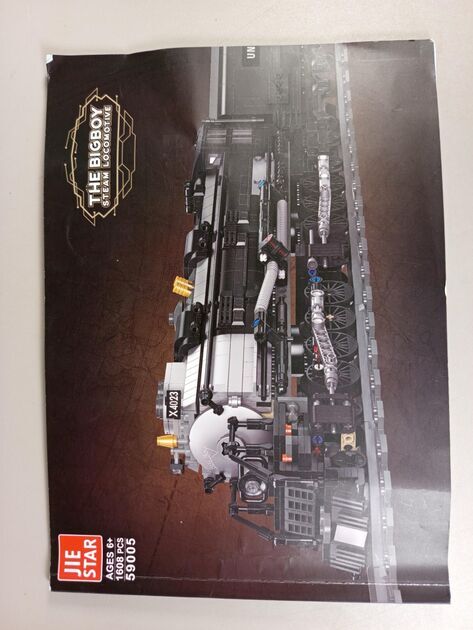 JIE STAR Bausteinzug Big Boy Dampflokomotive 59005, kompatibel mit LEGO ...