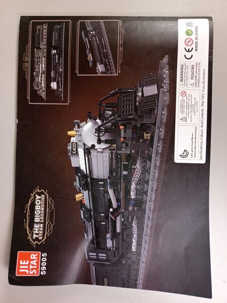 JIE STAR Bausteinzug Big Boy Dampflokomotive 59005, kompatibel mit LEGO | mehrfarbig 2