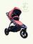 Joie Crosster Buggy | red thumbnail 1/4