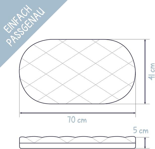 Julius Zöllner Bollerwagenmatratze Air Plus | white 2