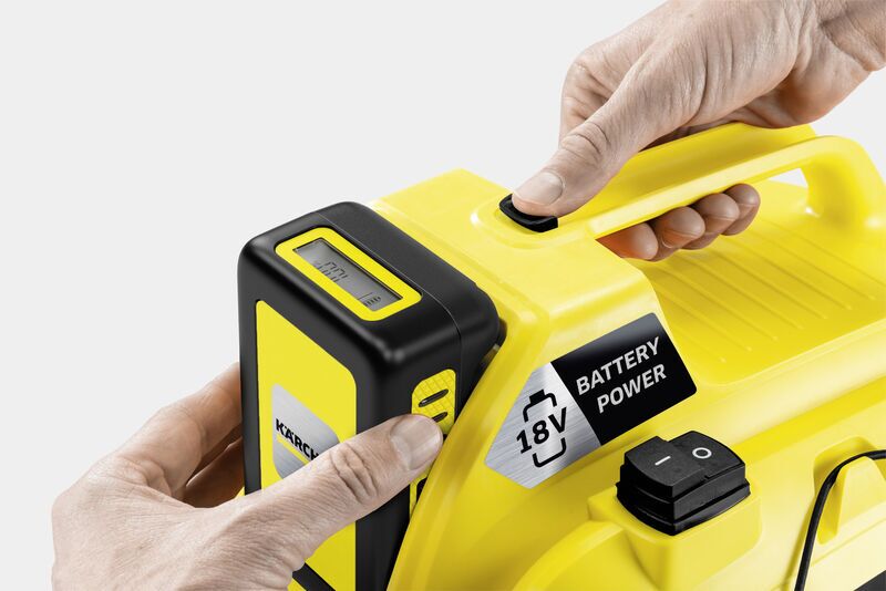 Kärcher WD 1 Compact Battery Set Akku-Nass-/Trockensauger | gelb/schwarz 2