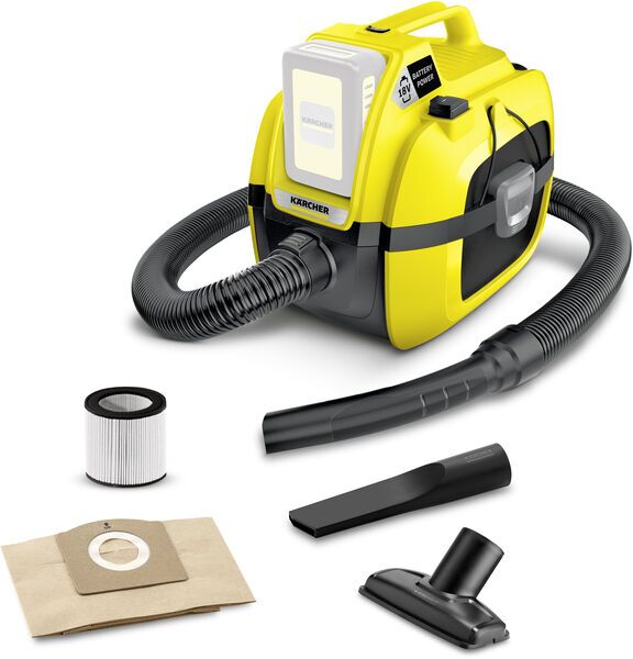 Kärcher WD 1 Compact Battery wet/dry vacuum cleaner | yellow/black