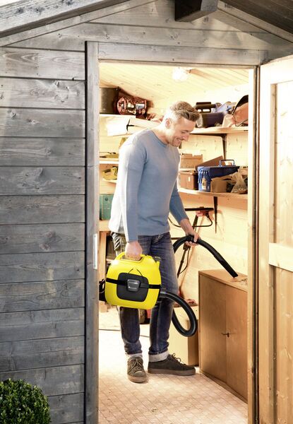 Kärcher WD 1 Compact Battery Aspirateur eau et poussière sans fil sans batterie | jaune/noir 5