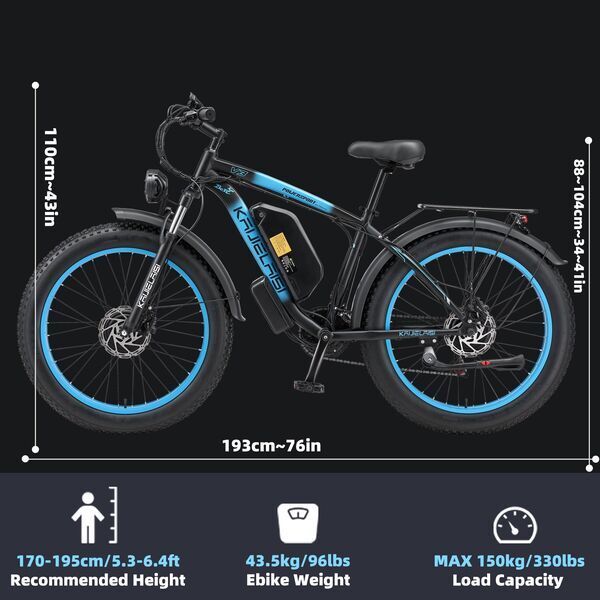 KAIJIELAISI V3 2026 | blue | 26" | M | < 500 km, image 3 of 4