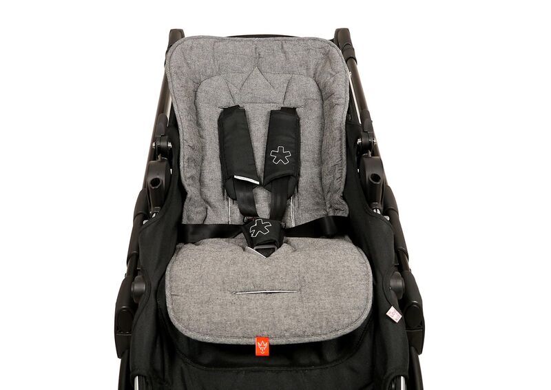 Kaiser Crown Kinderwagenauflage | grey/black 1