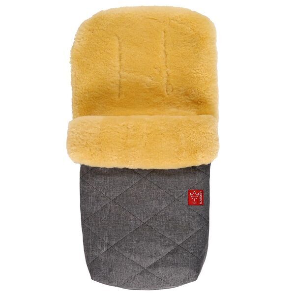 Kaiser Lammfell Natura Fußsack Natura | grau 1