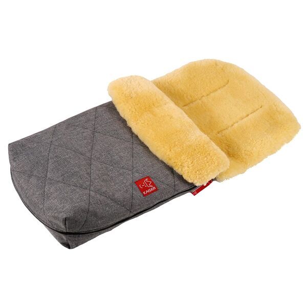 Kaiser Lammfell Natura Fußsack Natura | grau 2