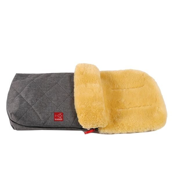 Kaiser Lammfell Natura Fußsack Natura | grau 3