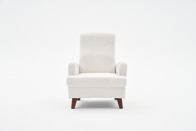 Kana fauteuil de couleur crème | crème, image 1 of 4