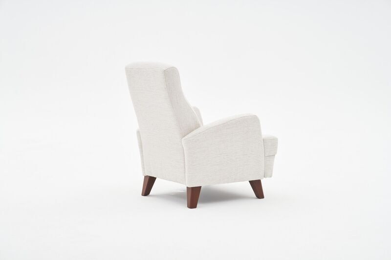 Kana fauteuil de couleur crème | crème, image 2 of 4