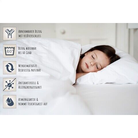 Kids Collective Babymatratze ohne Spannbettlaken | 90 x 200 cm | weiß 3