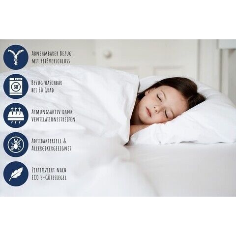 Kids Collective Aero Kindermatratze inkl. Spannbettlaken | weiß 3