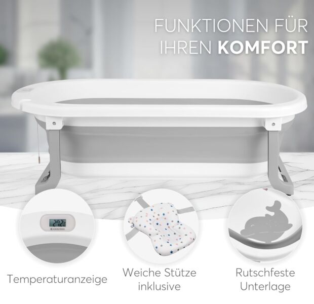 KikkaBoo baby bathtub WILLY | pink, image 2 of 3