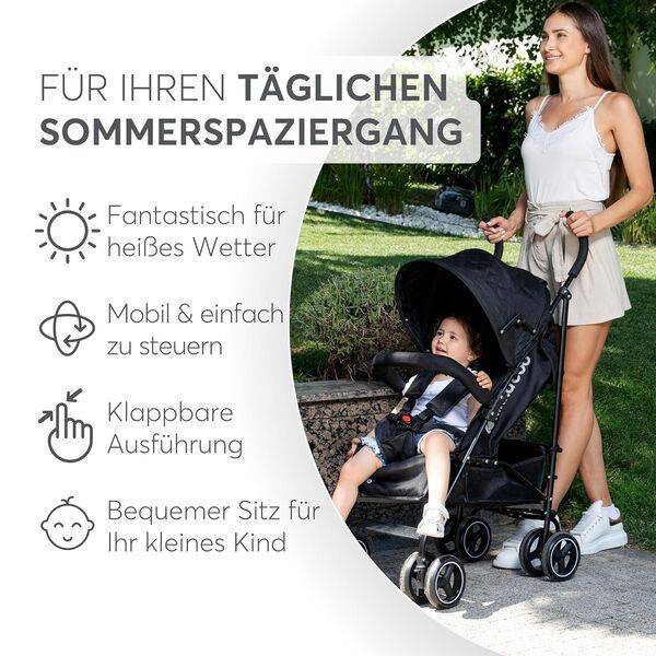 KikkaBoo Beetle Kinderwagen | black 3