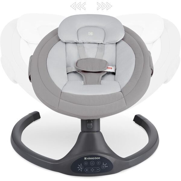 Mecedora eléctrica para bebés KikkaBoo Codie | gris claro 2