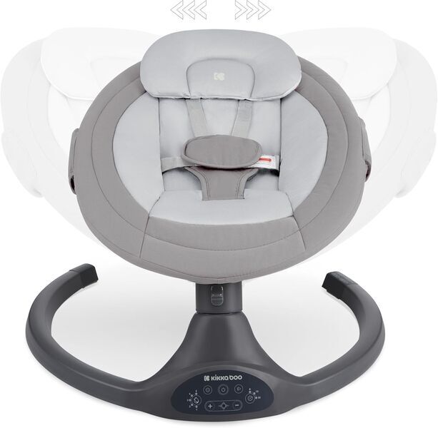 KikkaBoo Codie elektrische Babywippe for Neugeborene mit Musik | grey 2