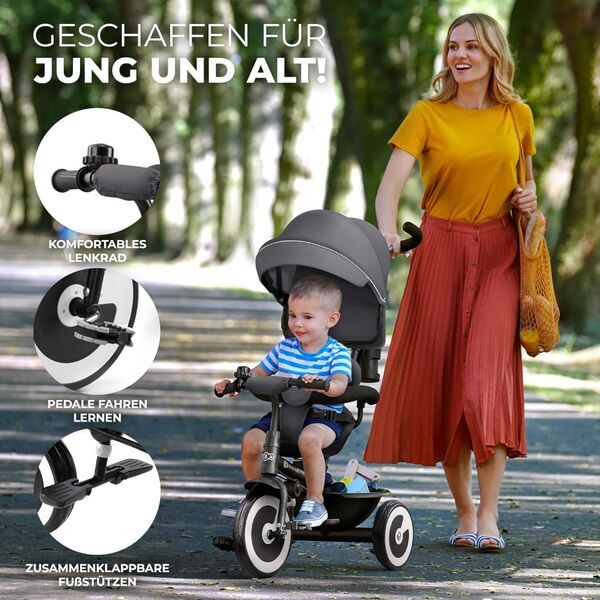 Kinderkraft Aston Dreirad | grau 2
