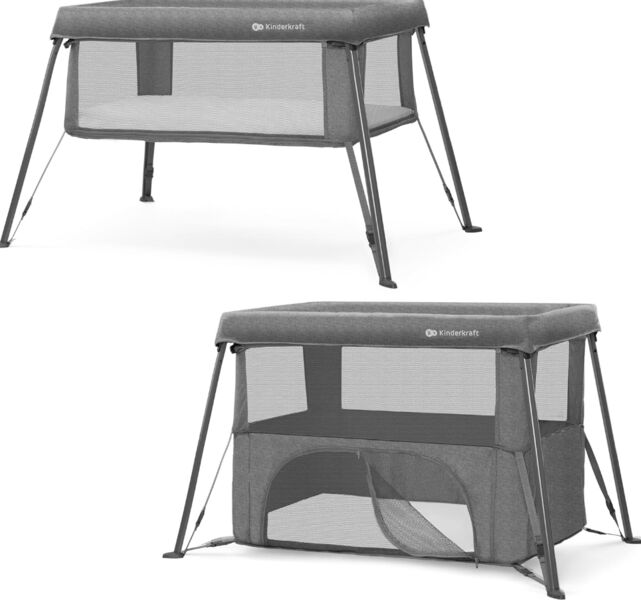 Kinderkraft CAMI 3-in-1 Babybett | grey 1