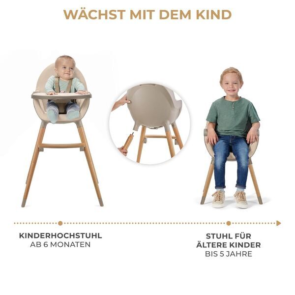 Kinderkraft Fini Hochstuhl | beige 2