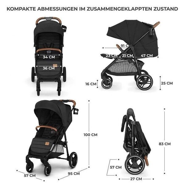 Kinderkraft Grande Plus Buggy | black 3