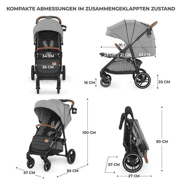 Kinderkraft Grande Plus Buggy | grau 3