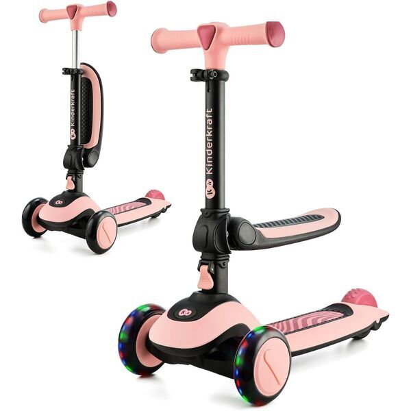 Kinderkraft Halley 2 in 1 Scooter and Kinderroller | 12 Monate - 4 Jahre | pink 1