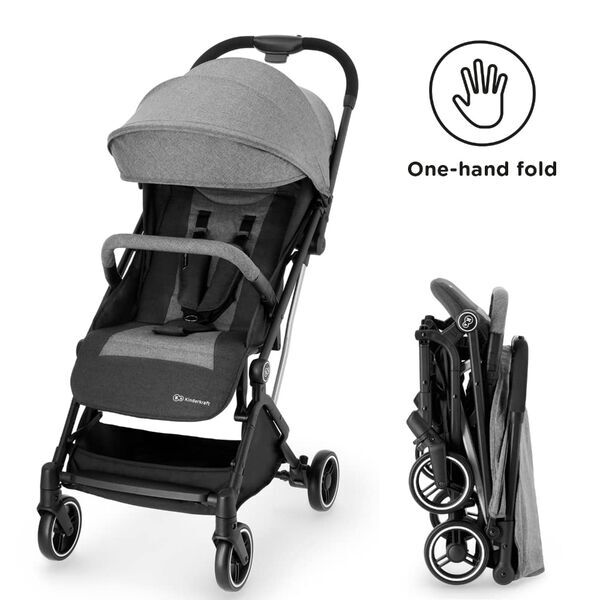 Kinderkraft Indy detský kočík | sivý, image 3 of 3