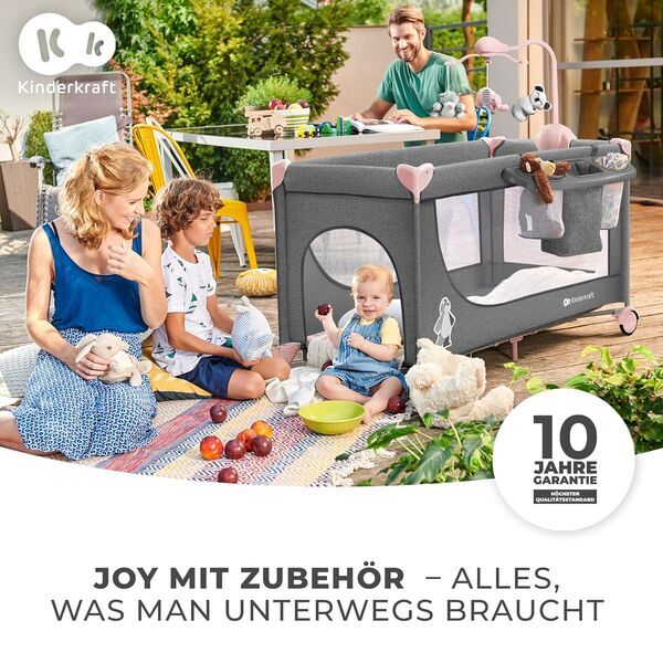 Kinderkraft Joy kelioninė vaikiška lovelė | mėlyna, image 5 of 5