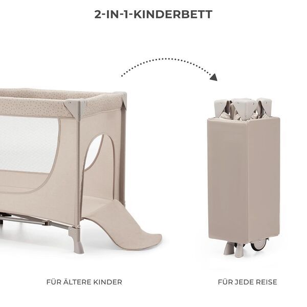 Cuna de viaje Kinderkraft Joy 2 | beige 3