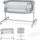 Kinderkraft NESTEE UP 2 co-sleeper | grey, thumbnail 2 of 2