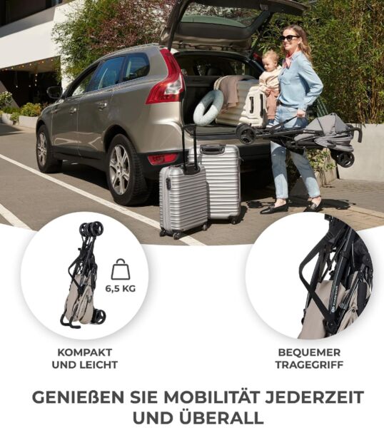 Kinderkraft TIK vaikiškas vežimėlis | smėlio spalvos, image 2 of 3