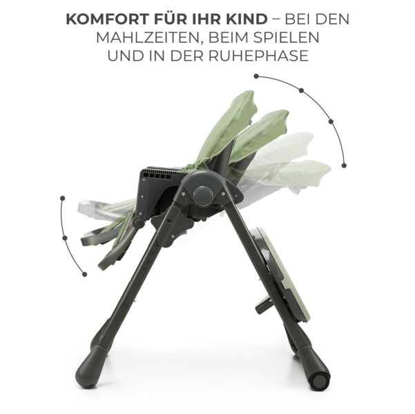 Kinderkraft Tummie 2in1 Hochstuhl | green 2
