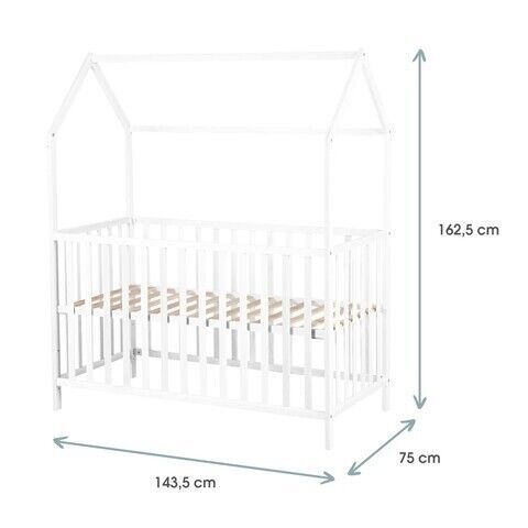Kindsgard Lillehus Hausbett 70 x 140 cm | white 2