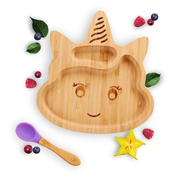 Kleiner Fuchs Bambus Teller Set | multicolored 1