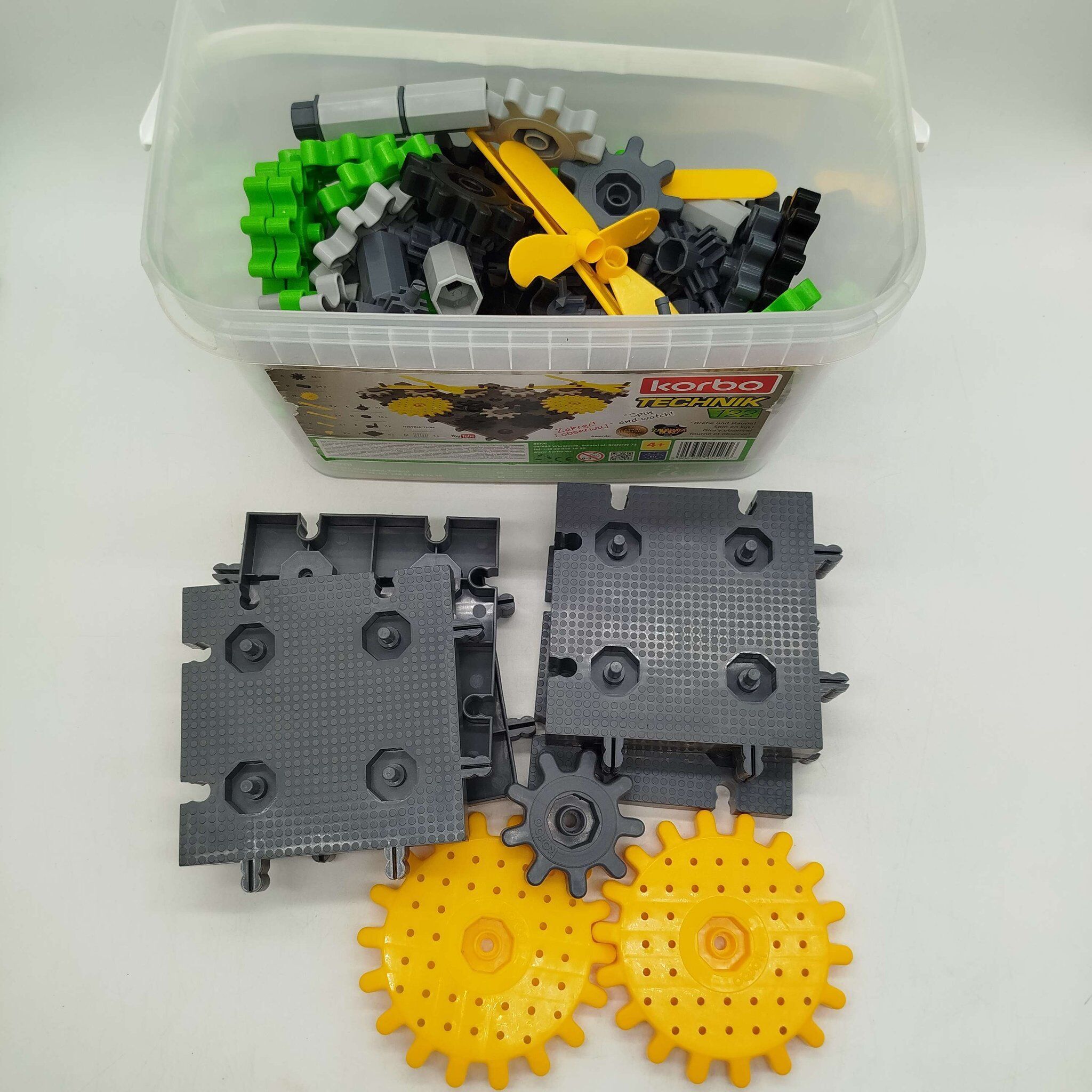Korbo Technik 122 Konstruktionsset mit Zahnräderne
