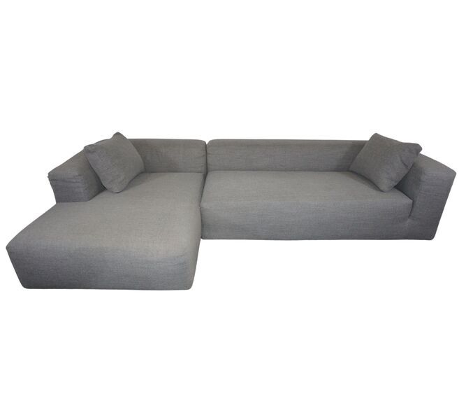 Kornum hjørnesofa + lounger 2,5-personers sofa, venstre chaiselong grå | grå, image 1 of 5