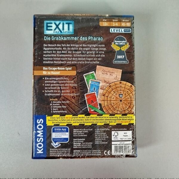 Kosmos Exit Das Spiel - Die Grabkammer des Pharao | multicolored 2