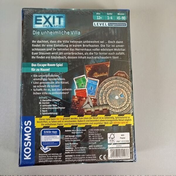 Kosmos Exit Das Spiel - Die unheimliche Villa | multicolored 2