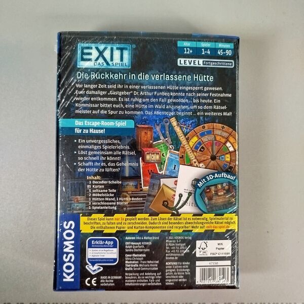 Kosmos Exit Das Spiel - Die Rückkehr in die verlassene Hütte | multicolored 2