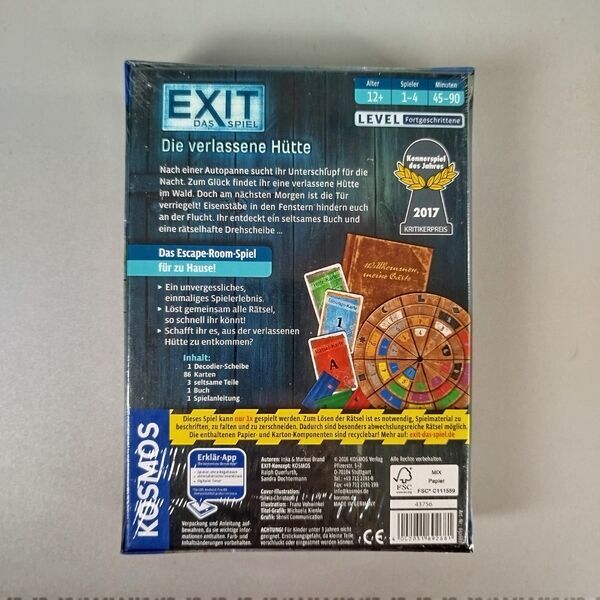 Kosmos Exit Das Spiel - Die verlassene Hütte | mehrfarbig 2