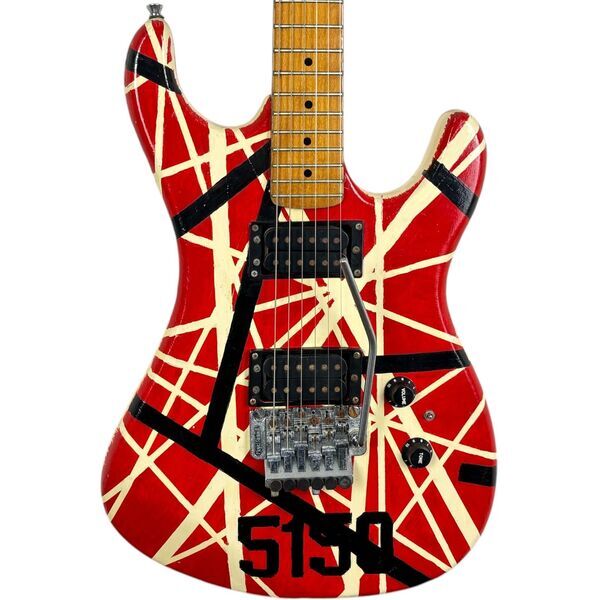 Kramer Japan EVH Style 1980s - crvena Stripes | Crvena, image 1 of 5