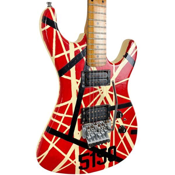 Kramer Japan EVH Style 1980s - crvena Stripes | Crvena, image 2 of 5