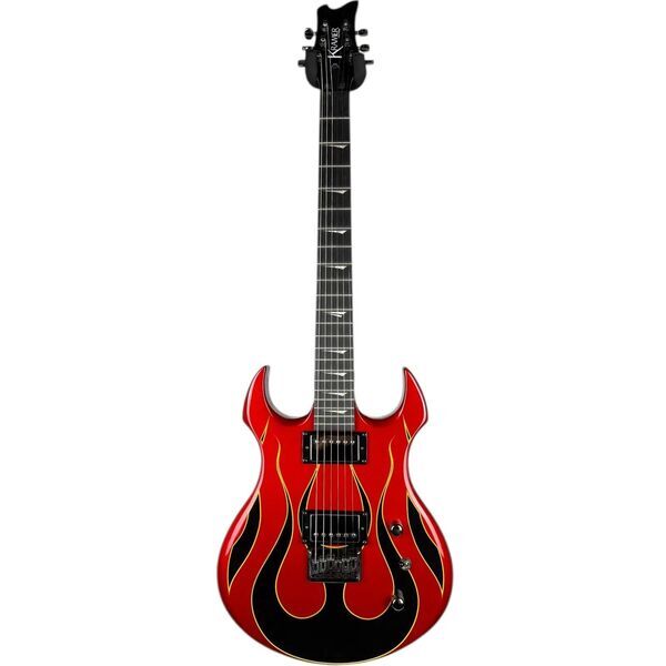 Kramer Pariah 2010 - Candy Red Black Flames | red black, image 3 of 5