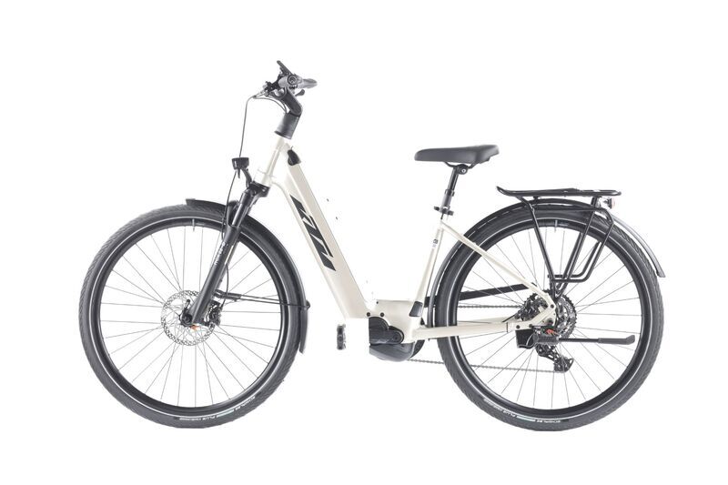 KTM Macina Style 740 (2024) | Lågt inträde | guld | 28" | 43 cm | XS | < 100 km | SR Suntour NCX32-D Air LO | Shimano Cues 2