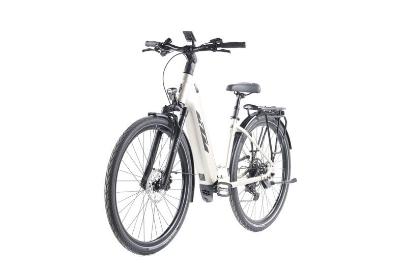 KTM Macina Style 740 (2024) | Lågt inträde | guld | 28" | 43 cm | XS | < 100 km | SR Suntour NCX32-D Air LO | Shimano Cues 5